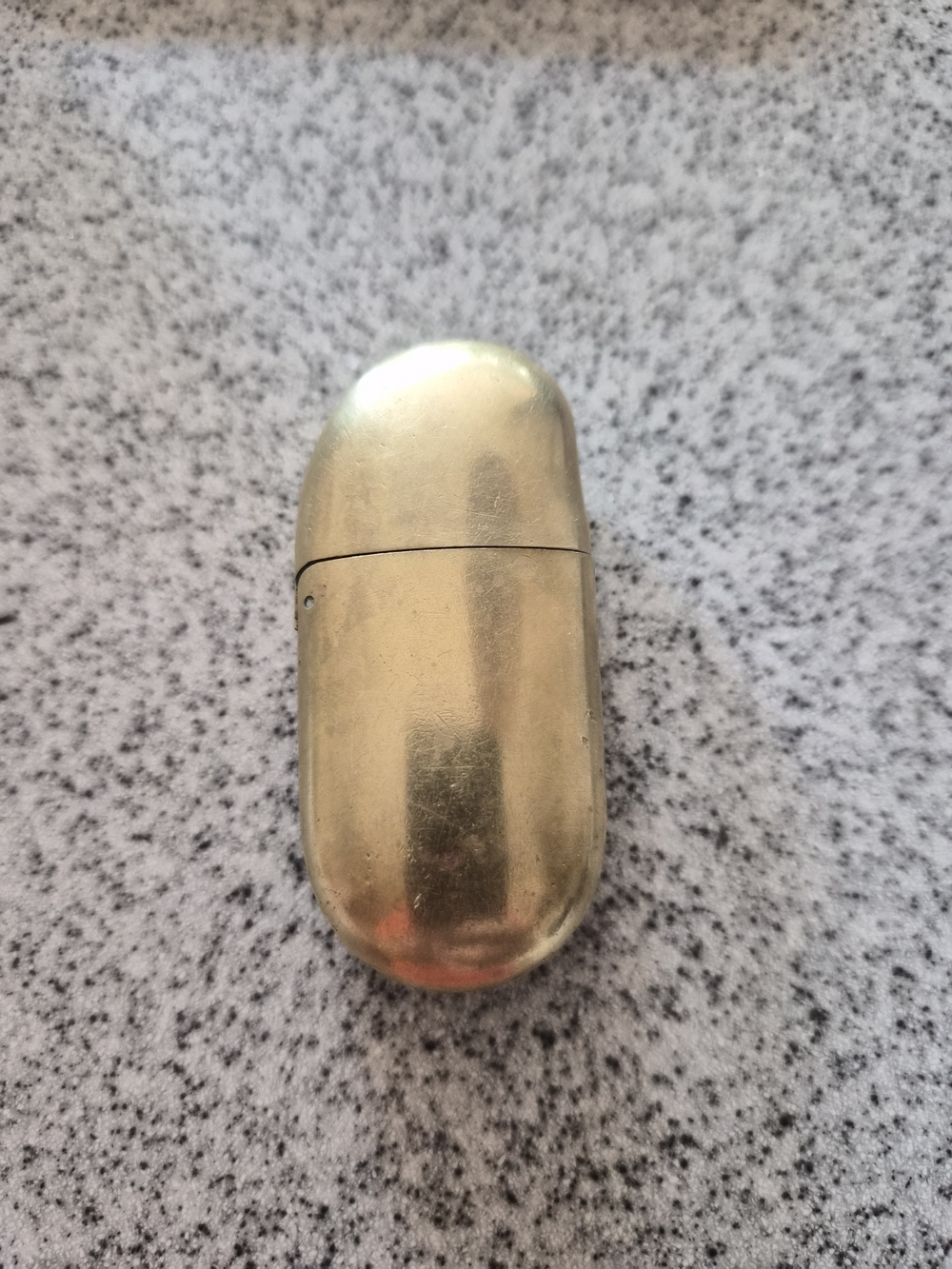 Vintage 1982 Tiffany & Co. Elsa Peretti Brass Bean Pocket Lighter